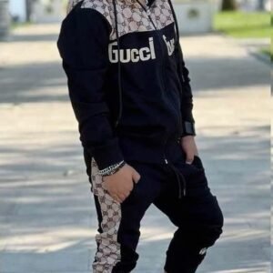 luxury kids 2 piece tracksuit black