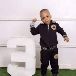 luxury kids 3in1 tracksuit blackgold