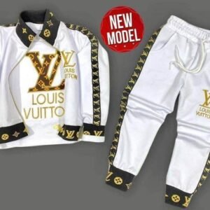 luxury kids 3in1 tracksuit whitegold