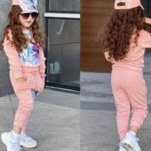 luxury kids 3in1 tracksuit pinkfrozen