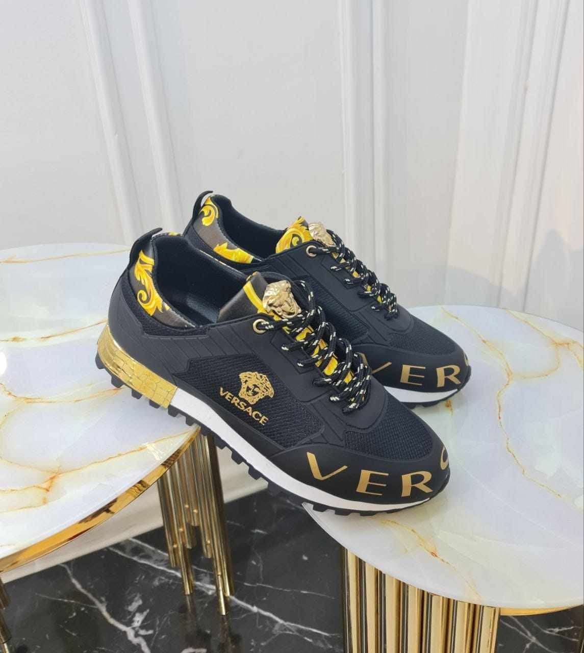 Luxury sport shoe black gold luxury sport shoe black gold